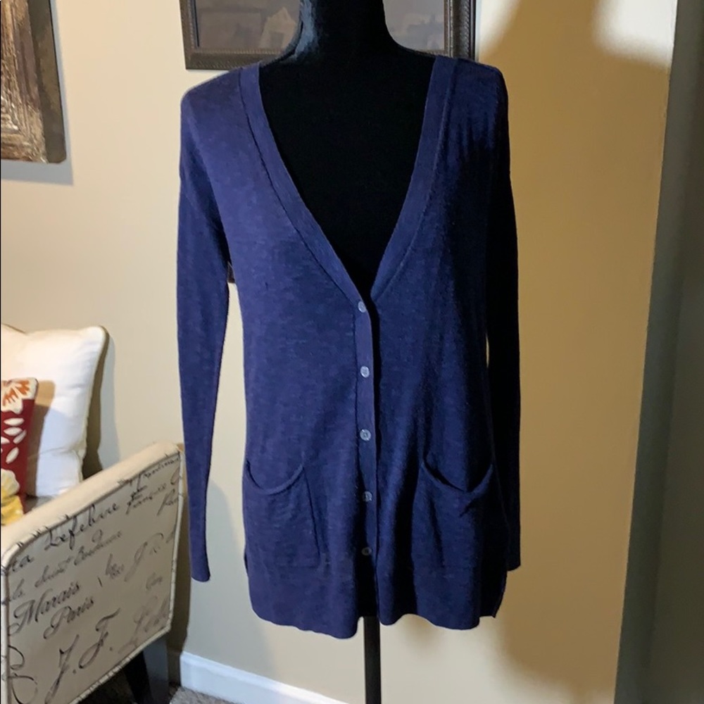 Gap Navy Button Down Cardigan
